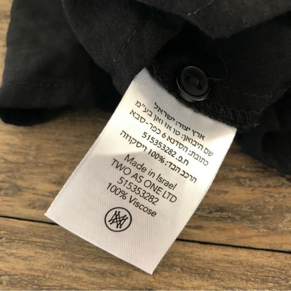 Sabina Musayev Revolve size Medium Black Cropped Embroidered Sleeve Top Designer - Picture 5 of 5